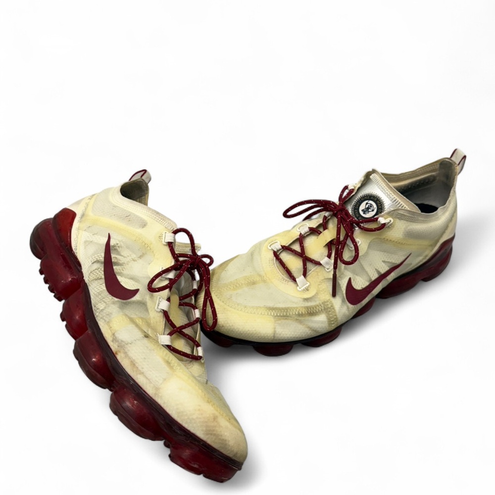Nike Air VaporMax 2019 Mens Running Shoes BQ8775-991 Gold Red Sneakers Size 12